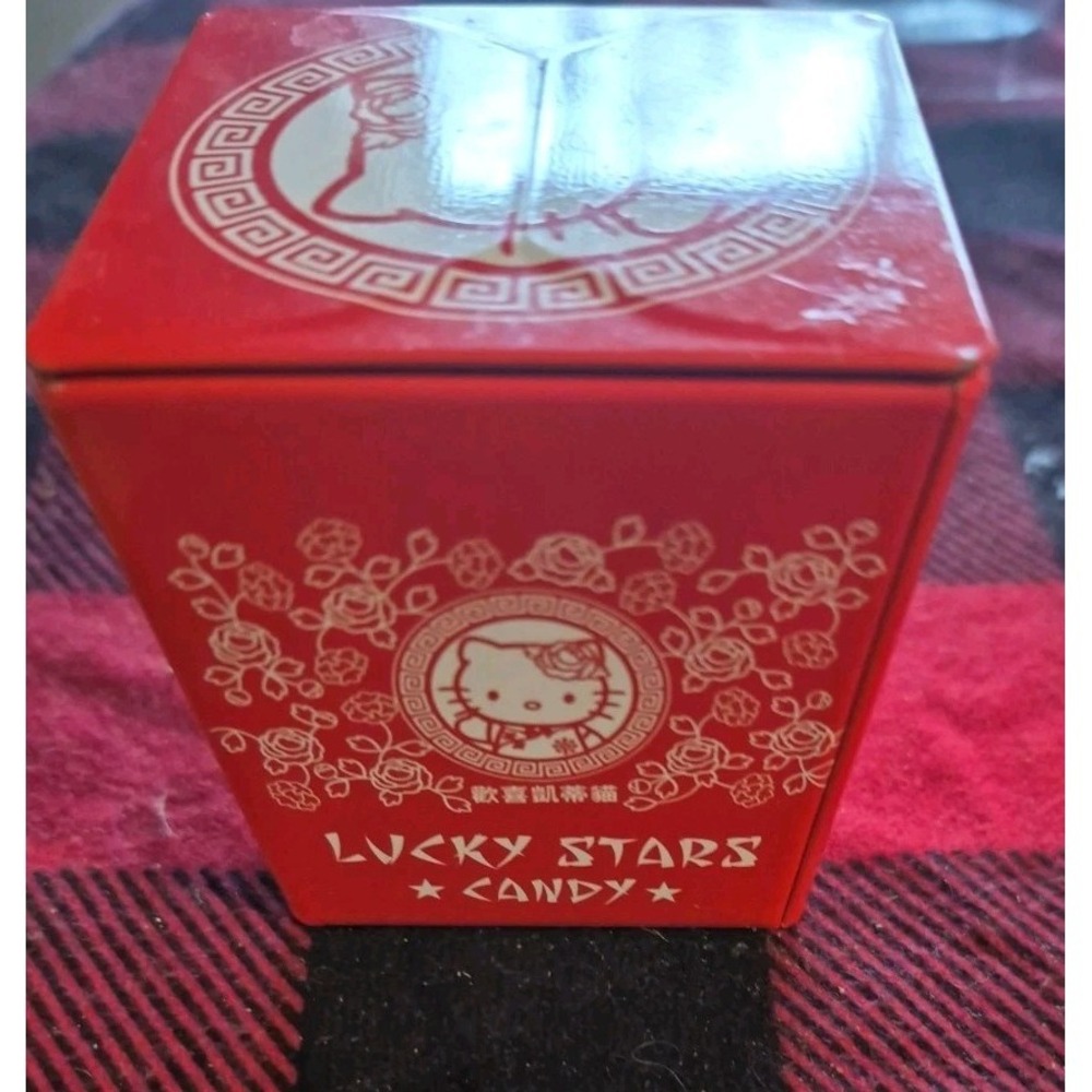 Hello Kitty Lucky Stars Candy Tin Red Sanrio Collectible‎ Box 2018 Empty